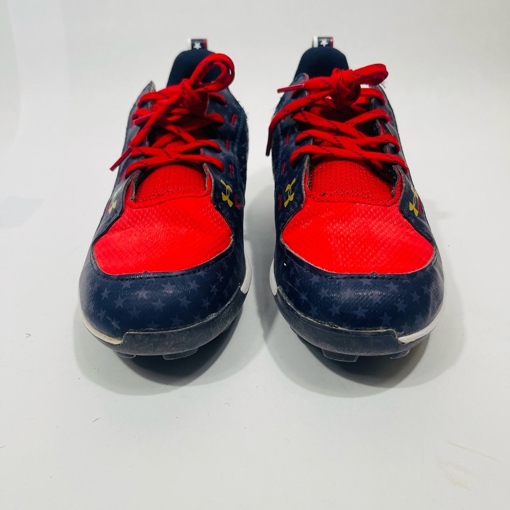 Under Armour Harper 7 Mid USA RM Jr Youth Boys Baseball Cleats Shoes (size 5.5Y) - Picture 2 of 5